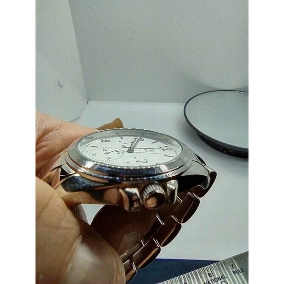 NY & C, ALL SILVER QUARTZ WRISTWATCH 15823 107 - Picture 3 of 12